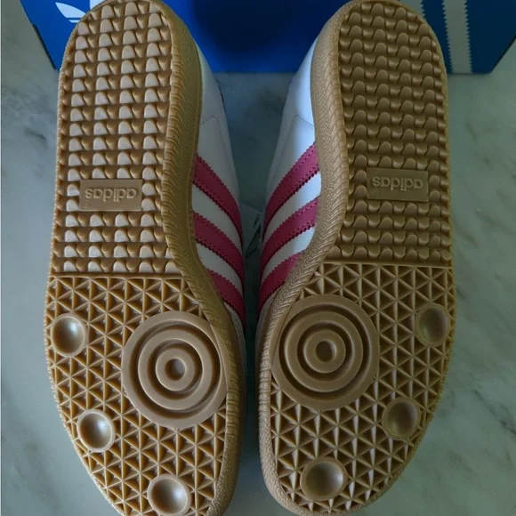 Brand New - Adidas Samba OG Women’s Sneakers – White & Rose | Size 8 - Picture 3 of 5